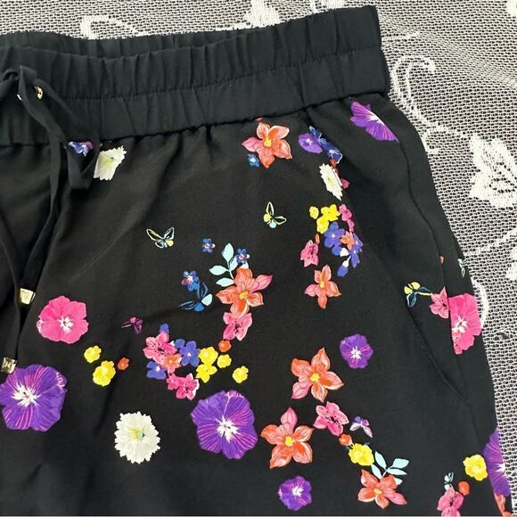 Juicy Couture 100% Silk Floral Joggers Sz Small - Picture 5 of 15